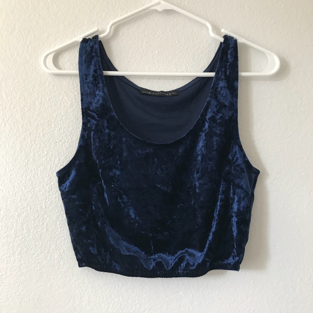 velvet crop top